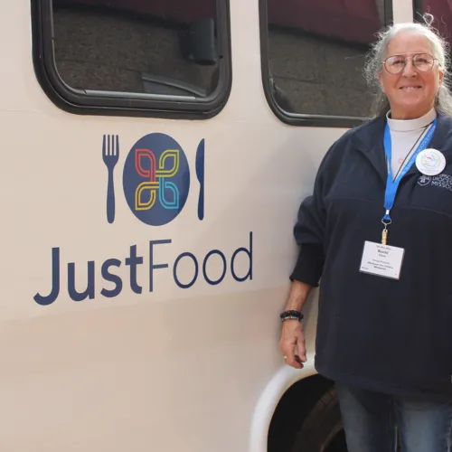 justfood truck - barbi with sign
