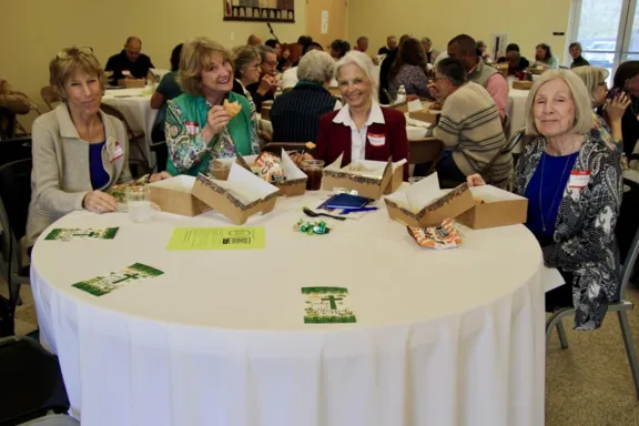 healing in the heartland - lunch table