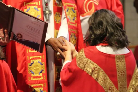 ordination - erin bishop hands